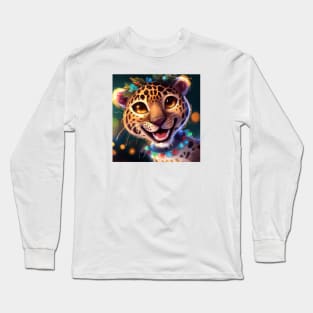 Cute Leopard Drawing Long Sleeve T-Shirt